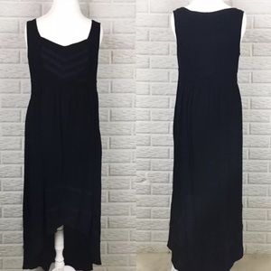 NWT Black High-Low Gauze Maxi Dress